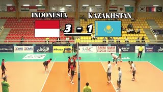 TENAGA MUDA || Timnas volly Indonesia berhasil bungkam Kazakhstan (3-1).