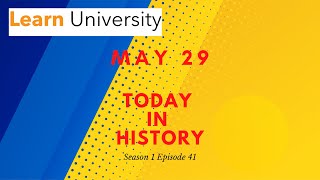 Today in History, Season 1, Episode 41, May 29, Edmund Hillary and Tenzing Norgay climb Mt  Everest