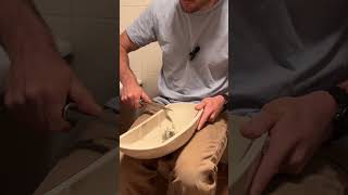 Sharpen A Knife On A Toilet. Important information within. #sharpening #toilet #howto