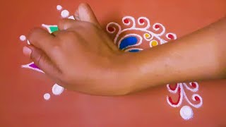 super rangoli design। daily rangoli design। small rangoli । kolam । freehand rangoli design। easy