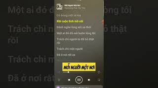 Mỗi Người Một Nơi - Ưng Hoàng Phúc, Thu Thủy #karaoke #relax #music