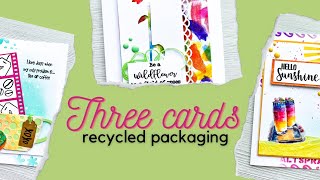 Tissue Paper to cards? USE pretty packaging #cards #cardmaking