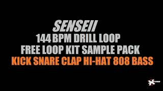 144 BPM Free UK Drill Senseii  Producer Loop Kick Snare Clap Hi-Hat Slide 808 Preset Pattern  Stem