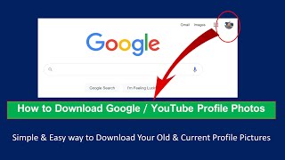 How to download Google account Profile Picture | Gmail | YouTube Profile Photo Download #Shorts