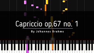 (HD)Capriccio "Morning Butterfly" op.76 no.1 // Johannes Brahms