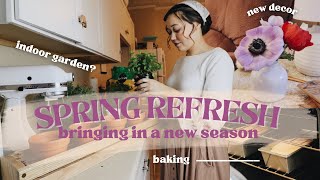 SPRING REFRESH| spring cleaning, indoor herb garden, decorating, and more!