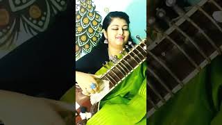 Pankh hote to ud aati re। sitar cover #latamangeshkar #sitarcover #shorts