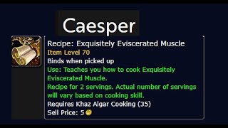 How To Loot The Caesper Treasure And Get The Exquisitely Eviscerated Muscle Cooking Recipe!