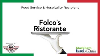 2021 Business Excellence Awards - Folco’s Ristorante