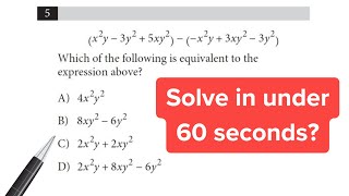 Think You Can Simplify this SAT Math Problem?!