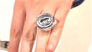 Beading Ideas - Flat alluminium rose ring