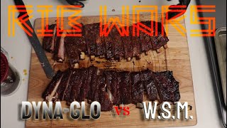 Rib Wars - Spare Me! Dyna-Glo Offset Smoker vs Weber Smokey Mountain