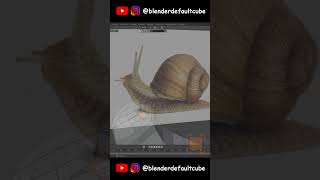 Snail modeling Short video | Blender |  #blender #modeling #shorts #short #shortfeed