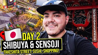 MY FIRST TIME AT SENSOJI SHRINE! SHIBUYA, TAKESHITA STREET AND HARAJUKU!