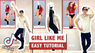 GIRL LIKE ME DANCE (EASY TUTORIAL) @Shakira @BlackEyedPeas | TIKTOK DANCE