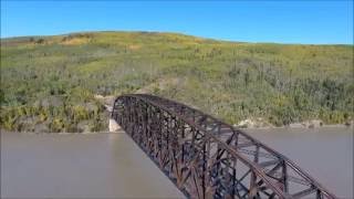 Nenana Bridges Drone flight Alaska