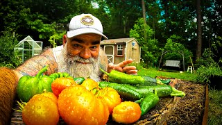 A day maintaining a homesteading garden