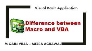 Difference Between Macro and VBA