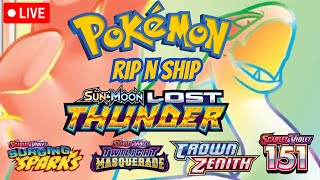 LIVE Pokemon RIP N SHIP! LOST THUNDER BOX BREAK!