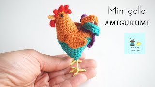 Mini gallo amigurumi tutorial ( paso a paso pesebre)