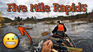 First time running rapids! French River fall canoe and fishing trip