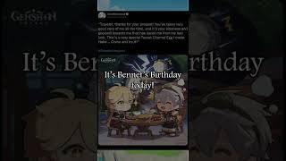 It's Bennet's Birthday Today! Genshin Impact Short #GenshinImpact #short