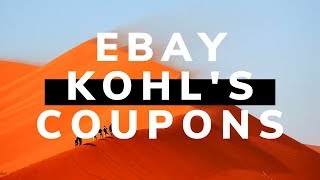 ebay Kohl's Coupon | $10 off $25 and more!