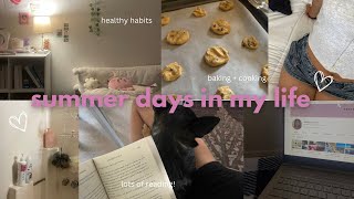 summer days in my life vlog: baking, cooking, reading marathon, gardening & more!