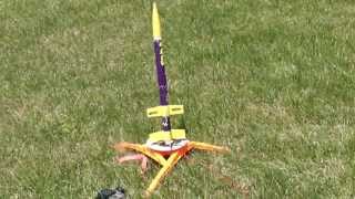 Epic Rocket Fail! Modified Estes Mongoose goes in on full power!