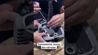 Treinamento, trava das válvulas.