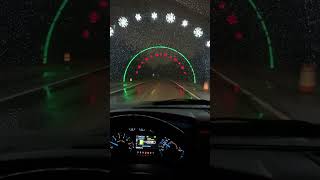 Driving under a light tunnel