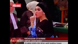 Kesaksian Syahrini di Sidang Lebay Kipas Kipas Terus kegerahan