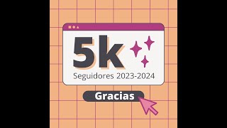 5 MIL SEGUIDORES ORGANICOS EN YouTube  GRACIAS A USTEDES ESTE 2023