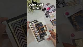 Quick n Easy Card Tutorial . #cards #handmade #easy #tutorial #video #diy #shorts #subscribe #like