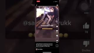 Jordan McCann punched by bouncer & teeth knocked out (video from Sam walker)