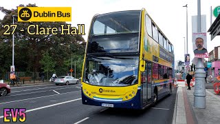 Dublin Bus Ride #345: Volvo Alexander-Dennis Enviro 400 B9TL EV5, Route: 27 Towards: Clare Hall