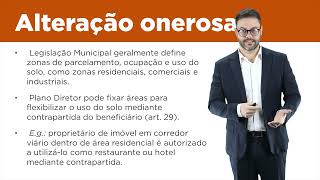 Aula 27 - alteração onerosa do uso do solo no Estatuto da Cidade