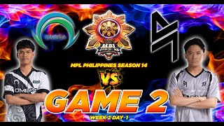 CLEAN SWEEP!!🔥🔥🔥 SMART OMEGA VS. BLACKLIST INTERNATIONAL [FULLGAME 2] MPL-PH S14 | WEEK 2 DAY 1 🔥🔥🔥