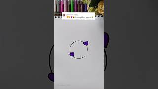 🥰+😘+💜+😜 Emoji Combination Drawing @sreebaviart #drawing #easy #emoji #art #creative #combo #shorts