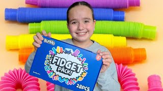 FIDGETOY UNBOXING 28 PACK [ POP TUBE POPIT 😱