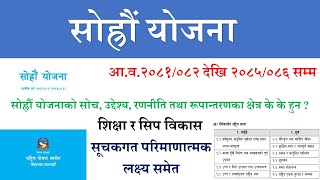 सोह्रौं योजना | शिक्षा र सिप विकास सम्वन्धी सूचक र लक्ष्य | 16th Plan  | १६ औं आवाधिक योजना