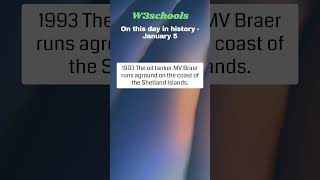 On this day in history - January 5 | W3schools | #shorts | #history | #onthisday