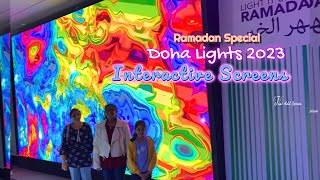 InterActive Screens #DohaLights #2023 #qatardoha #corniche #ramadan