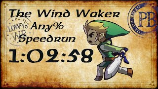 The Wind Waker Any% speedrun in 1:02:58