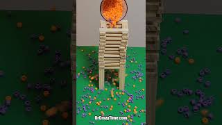 Orange and Purple Beads Through the Tower