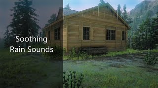 Soothing rain sounds at the forest chalet - 1 Hour