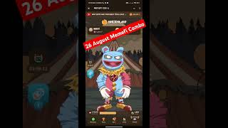 Memefi Combo 26 August 2024 | Memefi Airdrop Combo 500K | Airdorp Twinkle #memefi #memefitodaycombo