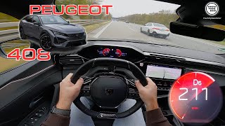 Peugeot 408 GT (131Hp)  POV Test Drive | TOP SPEED UNLIMITED Autobahn