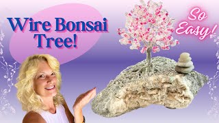 How to make Wire beaded Bonsai Tree ~ Wire Tree Sculpture