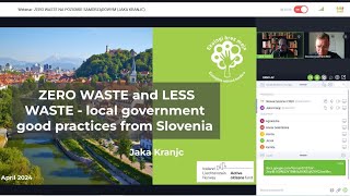 WEBINARIUM: ZERO WASTE at the municipal level - Jaka Kranjc - 05.04.2024